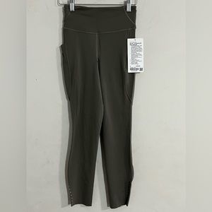 lululemon nulux 5 pocket hr run tight 25" 4  Gray